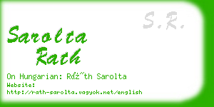 sarolta rath business card